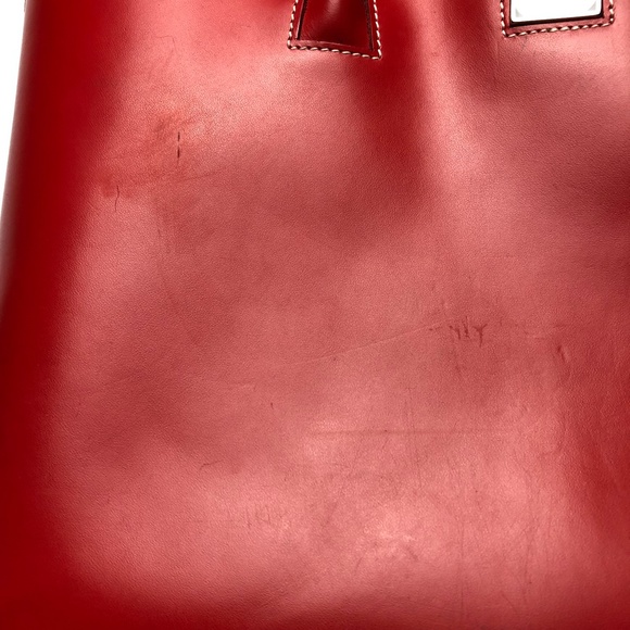 DOONEY & BOURKE Vintage Red Leather Handbag - Picture 3 of 16